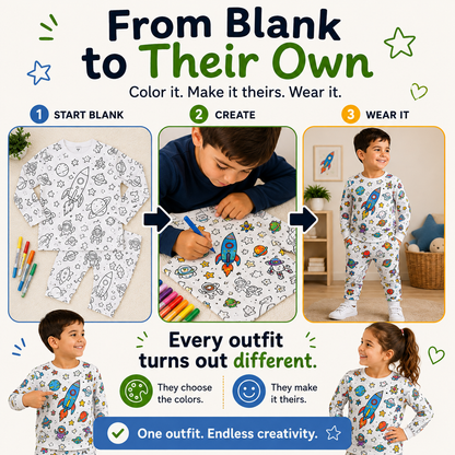 Color Your Own Shirt & Pants Set