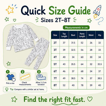 Color Your Own Shirt & Pants Set