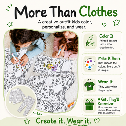 Color Your Own Shirt & Pants Set