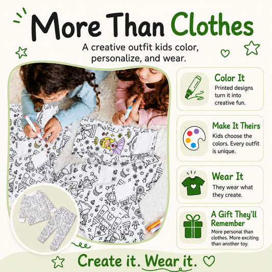 Color Your Own Shirt & Pants Set